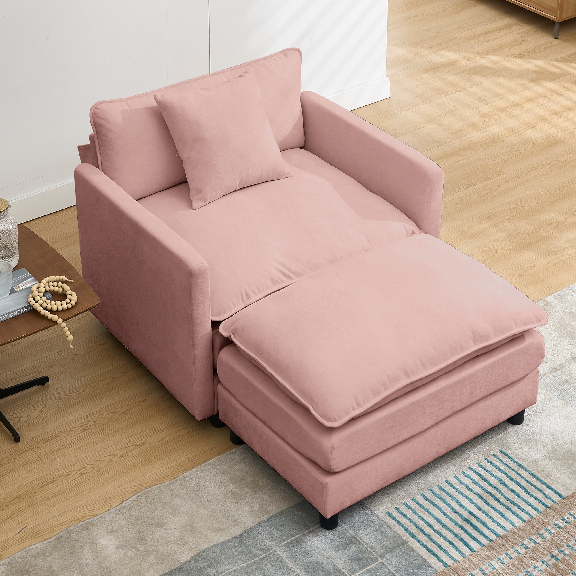 Accent Chair With Ottoman SetWZ_voghion.com